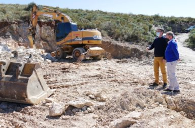 Avanzan las obras del depósito de agua en La Parra