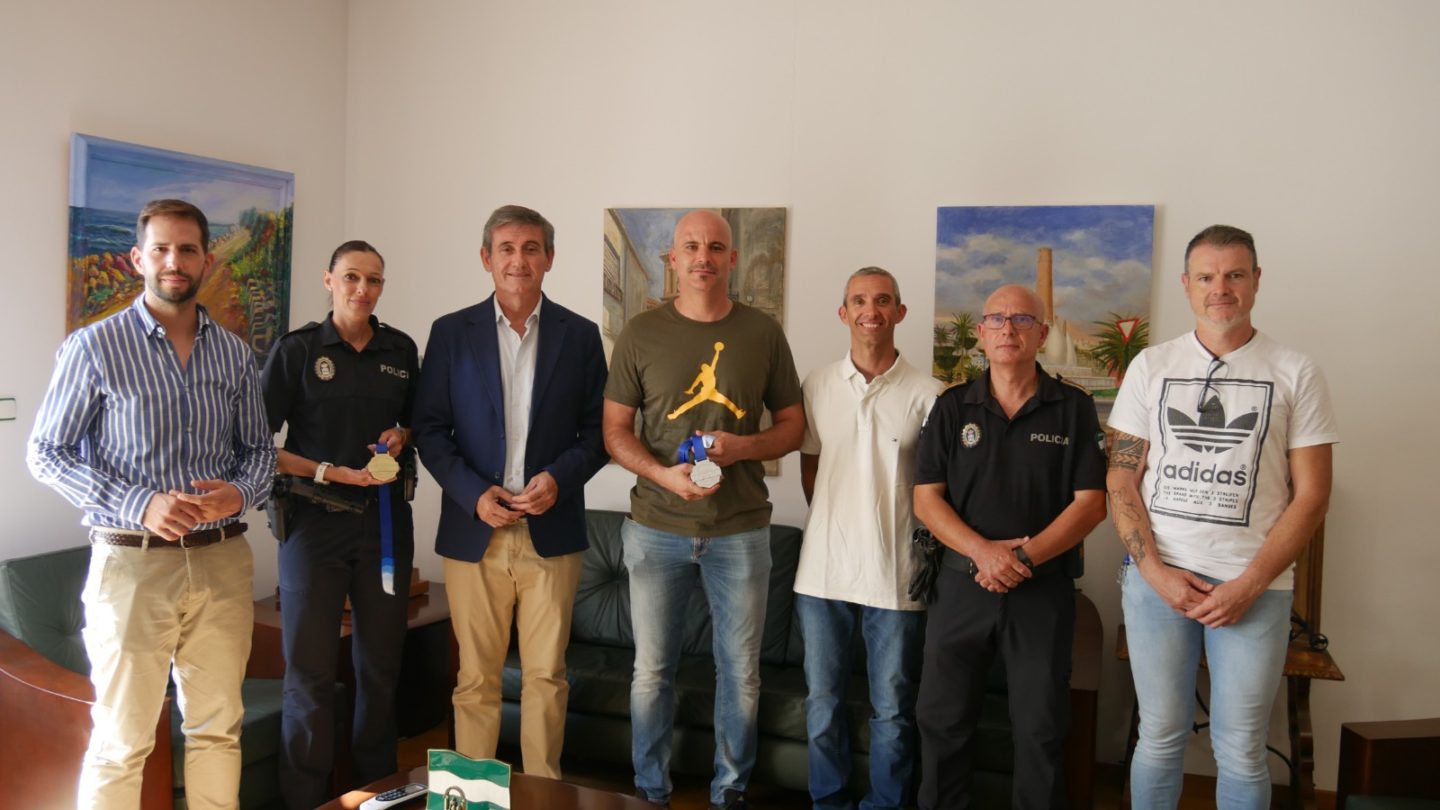 Cuatro agentes de la Policía Local de Adra destacan en los ‘European Police and Fire Games’