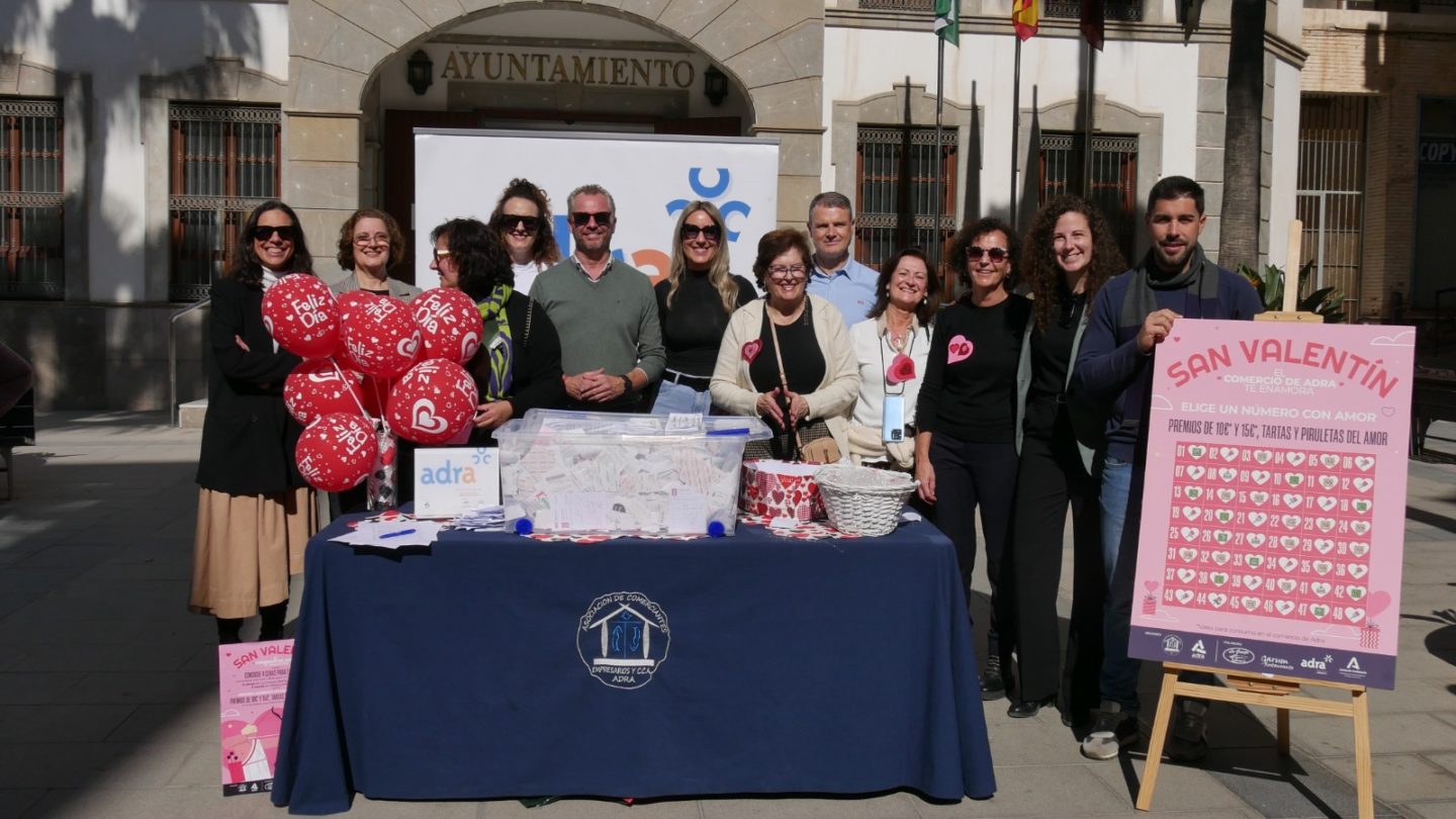 Adra celebra San Valentín con el tradicional sorteo de la Asociación de Comerciantes