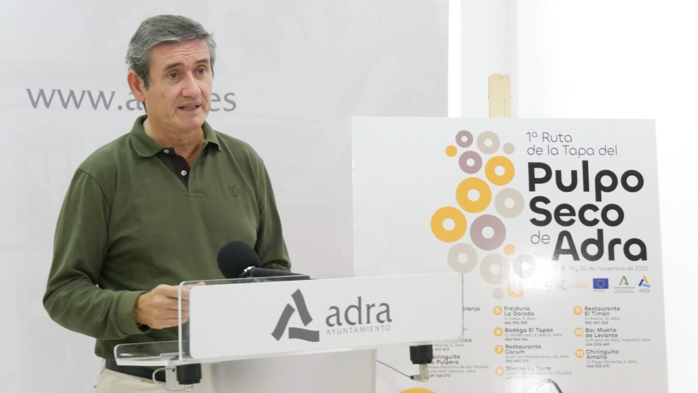 El alcalde celebra que el pulpo seco de Adra ya sea oficialmente ‘Especialidad Tradicional Garantizada’