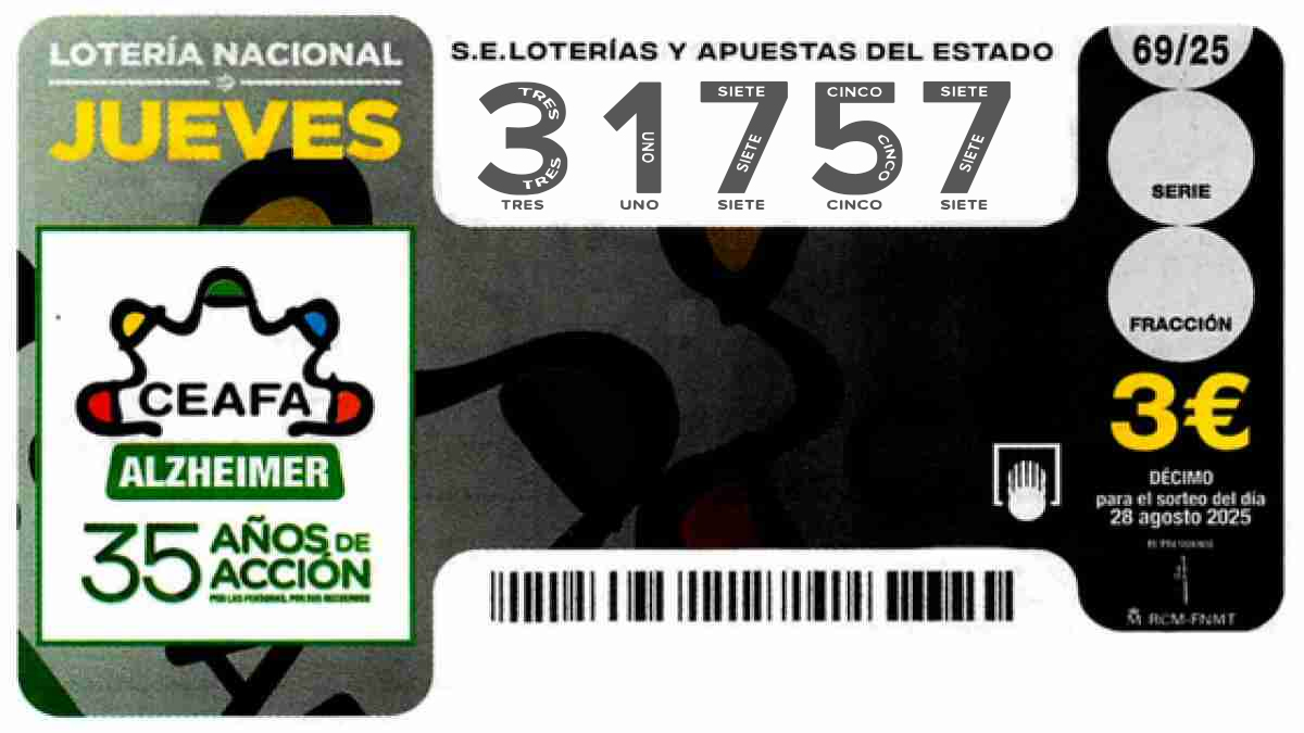 El sorteo de la Lotería del Jueves deja su primer premio en la calle Natalio Rivas de Adra
