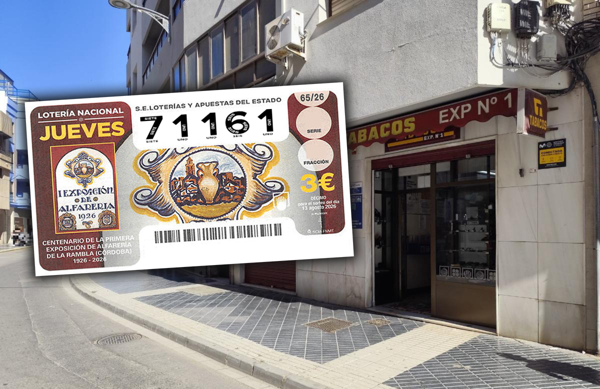 El segundo premio de la Lotería del Jueves deja 6.000 euros al décimo en Adra
